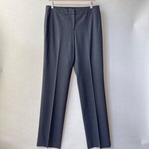 Lafayette 148 Women’s Wool Straight Leg Pants , Size 10, dark gray N56